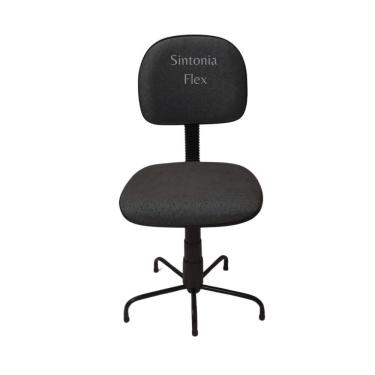 Imagem de Cadeira Secretaria Pra Costureira Pé Da Base Menor Tecido