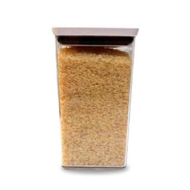 Imagem de Pote Hermético Com Tampa Retangular Empilháveis Acrílico 2100 ml - Mic