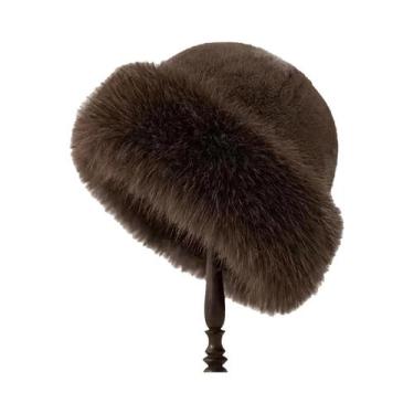 Imagem de Gorro De Inverno Feminino De Pelúcia Espessa E Quente Estilo Mongol - 