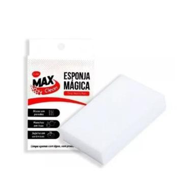 Imagem de Kit 5 Esponja Bucha Mágica Branca Grande Tira Manchas