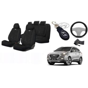 Imagem de Kit Capas Design Personalizado ix35 16-20 +(Capa Volante) + Chaveiro -