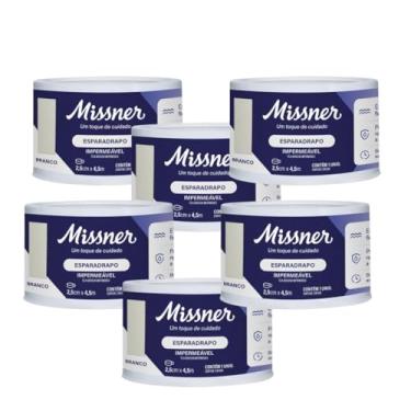 Imagem de Esparadrapo Tape Impermeável Extra Flexível Branco 2,5 cm x 4,5 m - Kit com 6 Unidades
