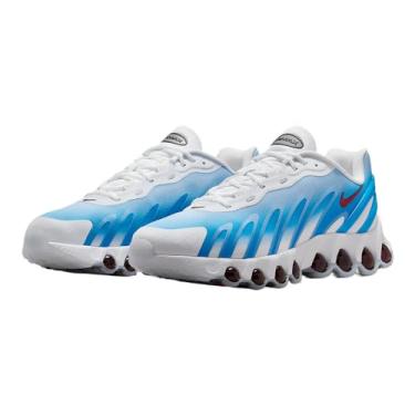 Imagem de Nike Tênis masculino Air Max Dn8 (FQ7860-101, branco/vermelho universitário/azul fotográfico/preto), Branco/vermelho universitário/azul claro/preto, 41