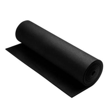 Imagem de AMZQNART Espuma EVA 4 mm, espuma cosplay 40,6 x 149,9 cm preta, alta densidade 90 kg/m³, para projetos de artesanato, fantasias de cosplay, armas falsas, decorações, Natal, Páscoa, Ação de Graças, etc