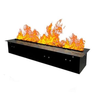 Imagem de Lareira Decorativa Lareira elétrica atomizadora embutida com efeito de chama 3D e vapor água controle automático, temporizador remoto(XXXX-Large)