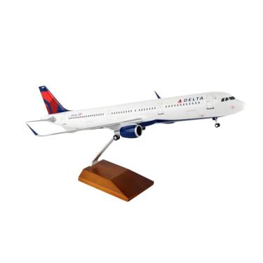 Imagem de Daron Worldwide Trading Skymarks Delta A321 1/100 Wood Stand & Gear Airplane Model