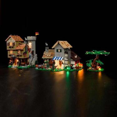 Imagem de Kit de iluminação LED compatível com JANWAALY Lego 10332 Medieval