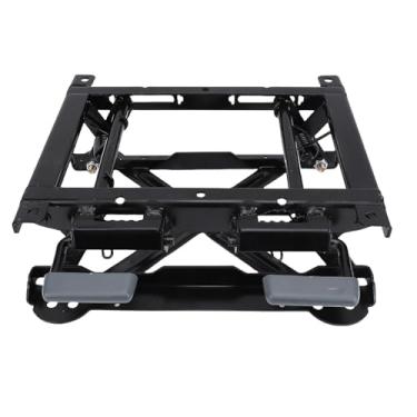 Imagem de Luqeeg Ajustador de altura de assentos de carro, base universal de elevação de assento de liga de aço resistente, estrutura estável de altura de elevação de 60 mm para caminhões, trailers, veículos