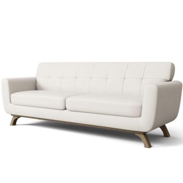 Imagem de Sofá 3 Lugares Sala de Estar Loki 230 cm Rústico - Gran Belo