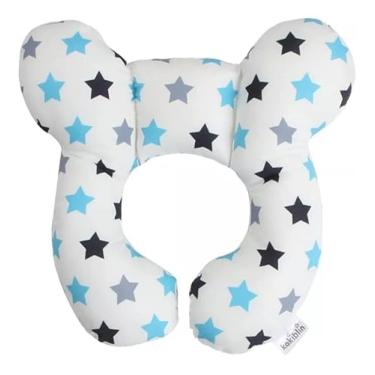 Imagem de Protetor De Pescoço Infantil Bebê Dormir Carro Carrinho (Estrela)
