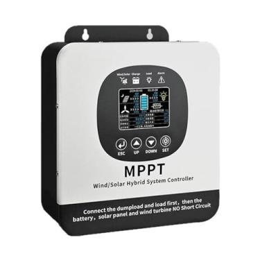 Imagem de HENGJINGTR MPPT vento/solar híbrido sistema controlador-w/LCD exibição 12V/24V/48V off-grid puro sinusoidal onda inversor para vento solar complementar energia armazenamento central,24v,35A