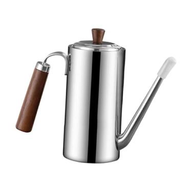 Imagem de Generic Garrafa dispensadora de óleo em aço inoxidável, acessório multiuso eficiente, fácil de limpar, durável, uso na cozinha, à prova de vazamentos, Cabo de Nogueira, 500ml