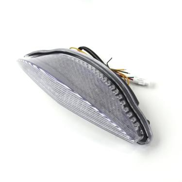 Imagem de Lanterna traseira de LED transparente Arashi para Yamaha Raider 2008-2010, luz traseira de freio de seta, acessórios de substituição integrados para motocicleta