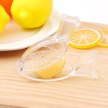 Imagem de Espremedor manual de limão, mini espremedor manual com filtro de polpa, fácil de limpar, transparente