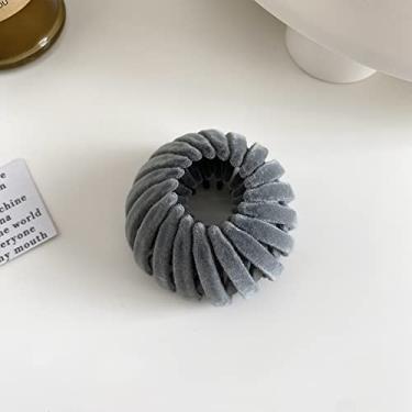 Imagem de Grampo de cabelo feminino Bird Nest com suporte de rabo de cavalo para cabelo fino e grosso e encaracolado
