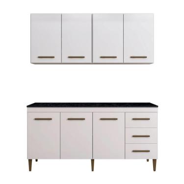 Imagem de Cozinha Completa 7 Portas 3 Gavetas Atenas Kaiki Moveis