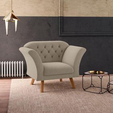 Imagem de Poltrona Decorativa Roseira Inca Castor