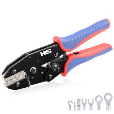 Imagem de Ferramenta de crimpagem HKS Ratcheting não isolada AWG 20-8