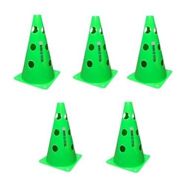 Imagem de Kit Com 5 Cones Mania De Futsal Com Furos Para Treinamento, Kitconefur