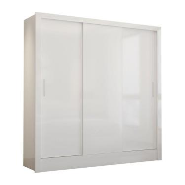 Imagem de Guarda Roupa Casal Fortaleza 3 Portas Carioca Móveis Branco