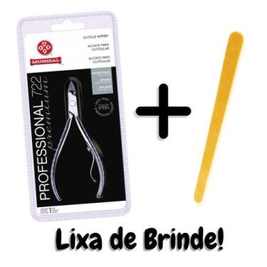 Imagem de Alicate Mundial 722 Profissional Inox  Corte Preciso para Unhas e Cutí