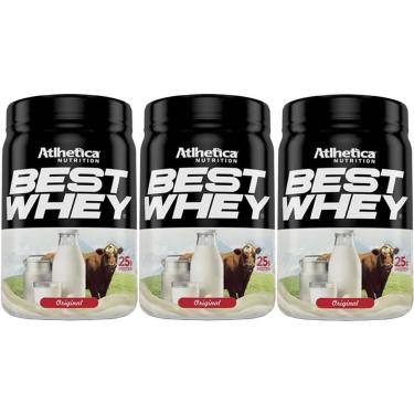 Imagem de Kit 3X Best Whey - 450g Original - Atlhetica Nutrition-Masculino