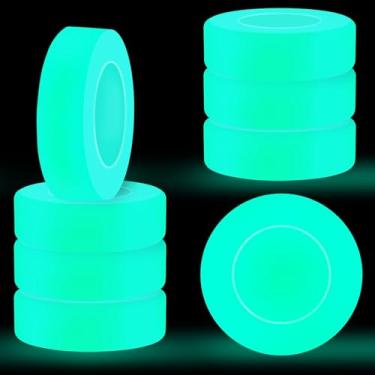 Imagem de Zealor Pacote com 8 discos de hóquei no gelo que brilha no escuro verde escuro conjunto de discos de treinamento de hóquei em PVC com bolsa de armazenamento para jovens adultos ao ar livre jogo