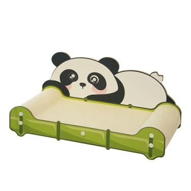 Imagem de MotiveTech Arranhador para gatos, sofá-cama, brinquedo para arranhar, sofá, placa para arranhar, almofada para gatos domésticos, gatos internos descansando