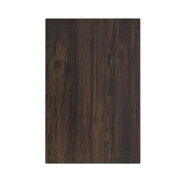 Imagem de Wmhusu Capa de interruptor de luz marrom escuro textura de madeira rústica placa de parede 1 gangue em branco sem dispositivo capas decorativas de tomada placa elétrica para decoração de quarto de