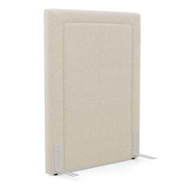 Imagem de Cabeceira Cama Box Solteiro Alba 90cm Com Frame Bouclé Bege - Abmaza