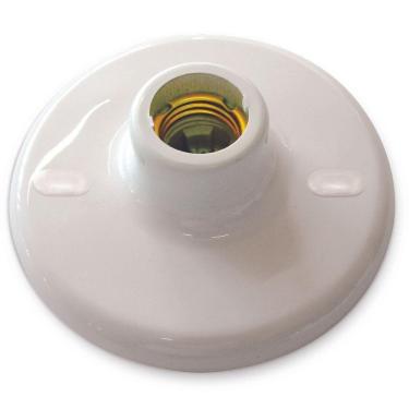 Imagem de Luminária Plafon Porcelana Blumenau Redondo E27 Bivolt Branco