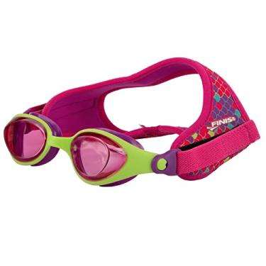 Imagem de FINIS Óculos de natação infantil DragonFly – Idades 3-8 – Proteção UV – Alça flutuante de neoprene – Ajuste de silicone macio – Escalas