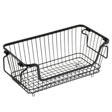 Imagem de Organizador de freezer, caixas organizadoras de freezer,Organizador de despensa de geladeira - Organizador de freezer empilhável com alças para freezer profundo de 7 pés cúbicos