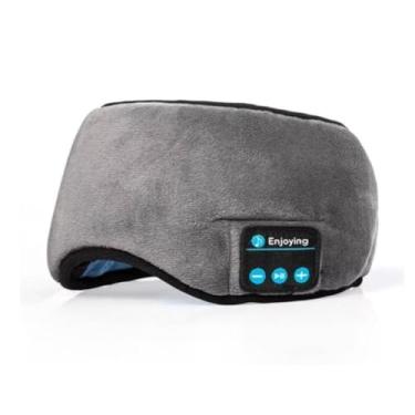 Imagem de Máscara de Dormir Bluetooth com Fones de Ouvido Confortável – Tapa Olho para Relaxamento e Música (Cinza,3 UNIDADES)