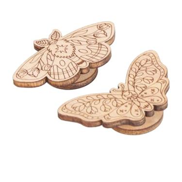 Imagem de KIMISS Suporte Magnético para Agulhas - Armazenamento Em Madeira de Faia Esculpida para Ponto Cruz e Bordado - Ímã de Agulha Grossa Feito à Mão para Artesanato Organizado (Faia)