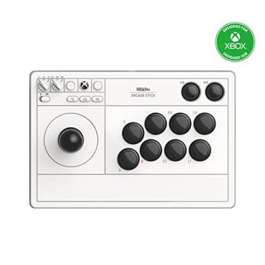 Imagem de 8Bitdo Wireless Arcade Stick for Xbox Series X|S, Xbox One and Windows 10, Arcade Fight Stick with 3.5mm Audio Jack - Officially Licensed (White)
