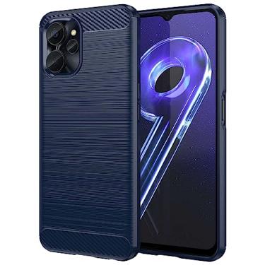 Imagem de IDEWEI Capa para Realme 10 5G, fibra de carbono refinada, anti-queda, anti-impressões digitais, proteção integral. A capa do telemóvel é compatível com Realme 10 5G