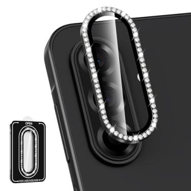 Imagem de Avocase Protetor de lente para câmera Samsung Galaxy A36/A56, anel de metal individual, capa de lente de vidro temperado, [forte adsorção] Capa de lente transparente HD ultrafina resistente a