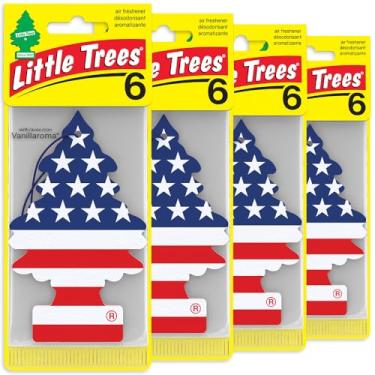 Imagem de Aromatizante Para Carros Little Trees Original (Vanilla Pride™Bandeira Americana)