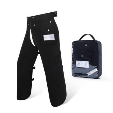 Imagem de ZELARMAN Avental com 8 camadas de motosserra ajustável para homens e mulheres madeireiros florestais para trabalhadores florestais, Preto, Medium Size: 36"-38"