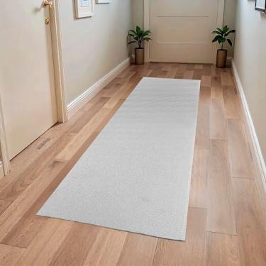 Imagem de Passadeira Beira Cama Cozinha 2,00m x 0,65m Zello Luxo Antiderrapante (Cinza)