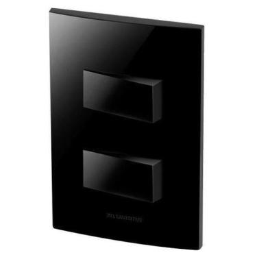 Imagem de Conjunto 1 Simples + 1 Paralelo - Inova Black Piano - Blp09 - Alumbra