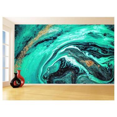Imagem de Papel De Parede 3D Estilo Marmore Tintas Cores 3,5M Mbr141 - Você Deco