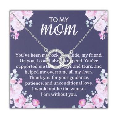 Imagem de CYTING Presente de aniversário para mãe, melhor presente de mãe, joias para minha mãe, joias para o dia das mães, da filha e filho, Large, Aço inoxidável, Sem Pedra Preciosa