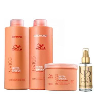 Imagem de Kit 3 Produtos Nutri Enrich E Óleo Oil Reflections Wella