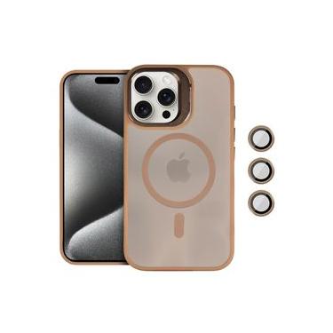 Imagem de Capa case capinha para iPhone 15 Pro Max - MagSafe Titanium Desert - Gshield