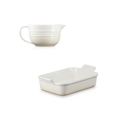 Imagem de KIT LE CREUSET BOWL DE PREPARO 2L E TRAVESSA RETANGULAR HERITAGE 32CM