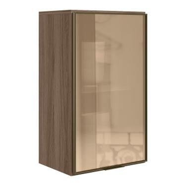Imagem de Armario Aereo 1 Porta Vidro Mdf 40 Cm Kali 1220261 Carvalho Toq Nicioli Carvalho Toq