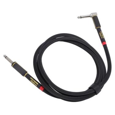 Imagem de RiToEasysports Cabo de Guitarra de 6,35 Mm Cabo de Instrumento de ângulo Reto para Reto de 6, Pés de 1/4 de Polegada Com Blindagem Dupla para Amplificador de Pedal de Efeitos de Baixo de Guitarra