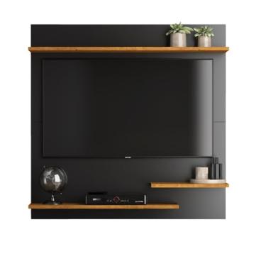 Imagem de Painel Para TV 32" Suspenso Sala Quarto com Prateleiras Madri
